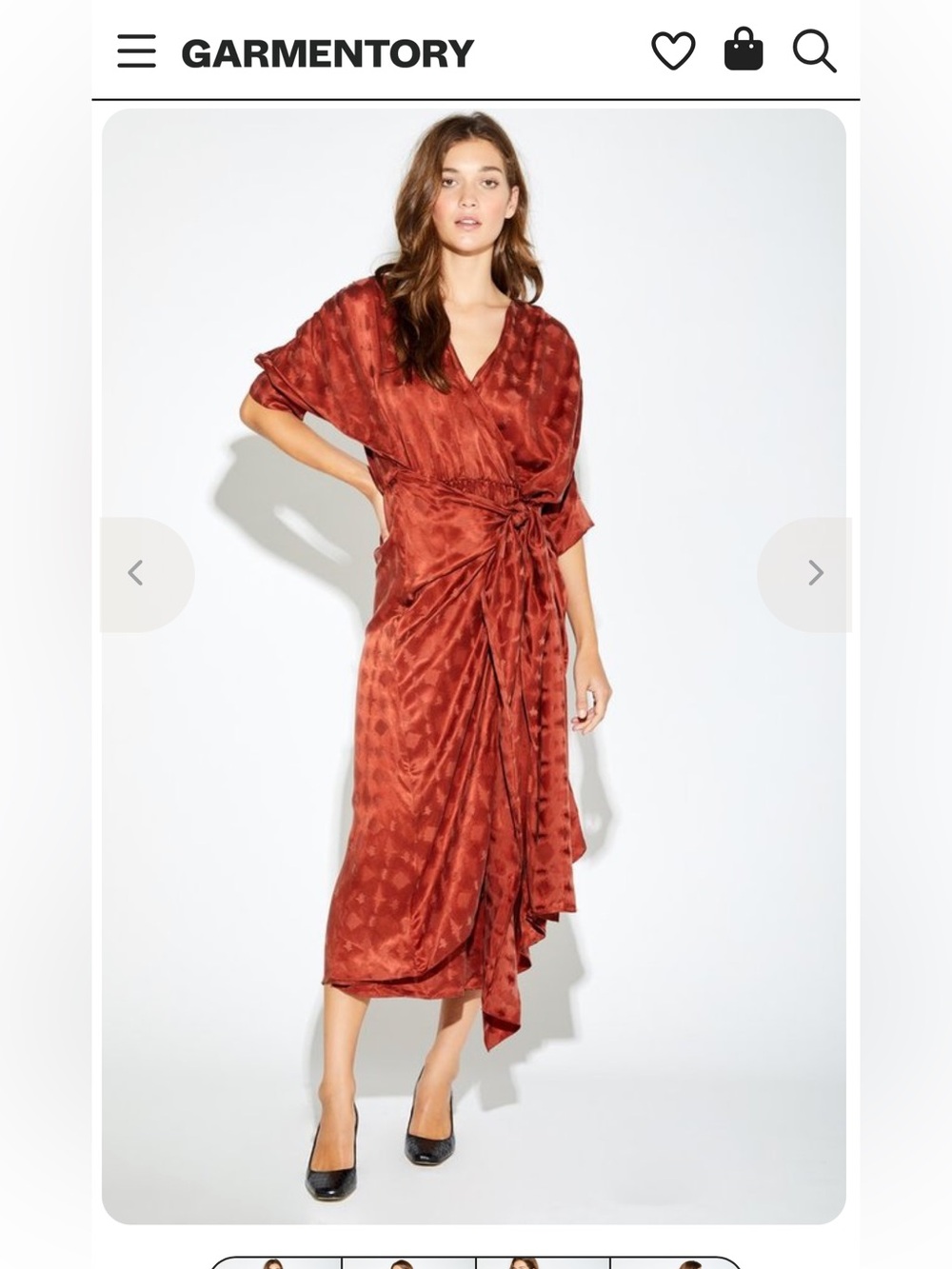 “Silk” Kimono Wrap Dress - Picture 2 of 12